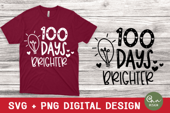 100 Days Brighter Svg - Teacher Svg