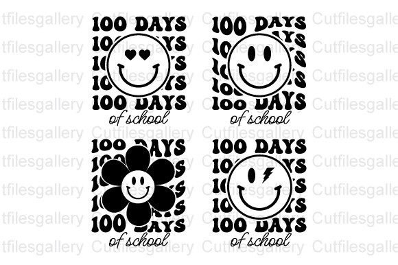 100 Days of School Bundle SVG, School PNG