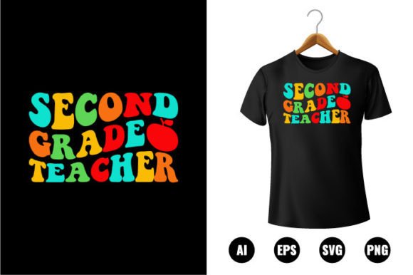 2nd Grade Teacher T-shirt Design Graphics