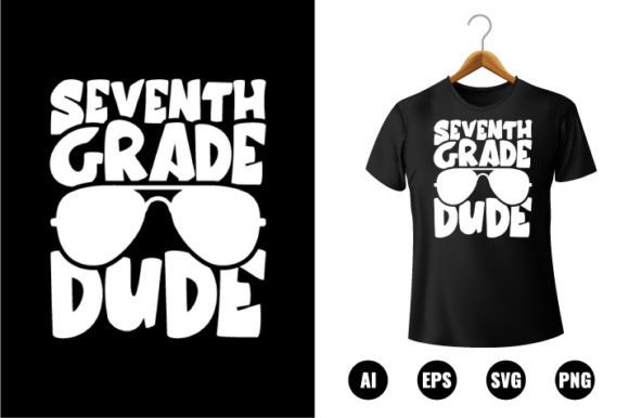 7th Grade Dude T-shirt Design: Graphics for Real Publishing
