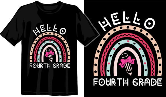 Hello 4th Grade Rainbow