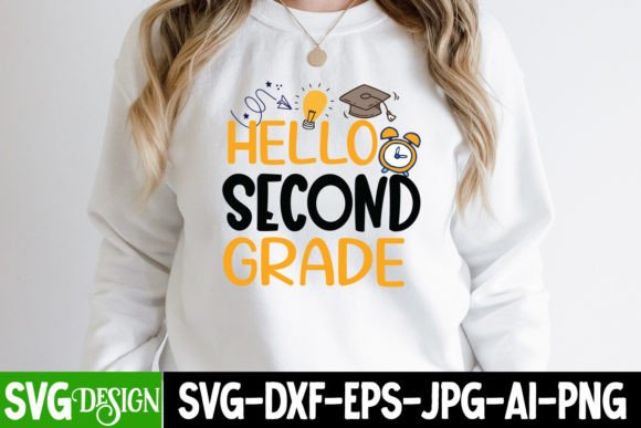 Hello Second Grade SVG Cut File Graphics