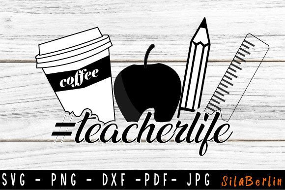 Teacher Life SVG & Teacher Split SVG: Graphics for Crafts
